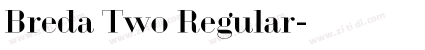 Breda Two Regular字体转换